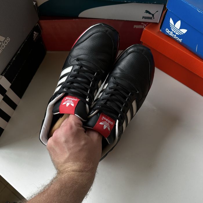 Adidas ZX кросівки чорні оригінал справжна шкіра розмі 44 черная