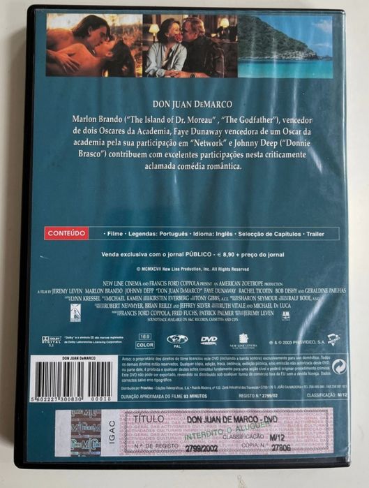 DVD don Juan de Marco64564134654083121