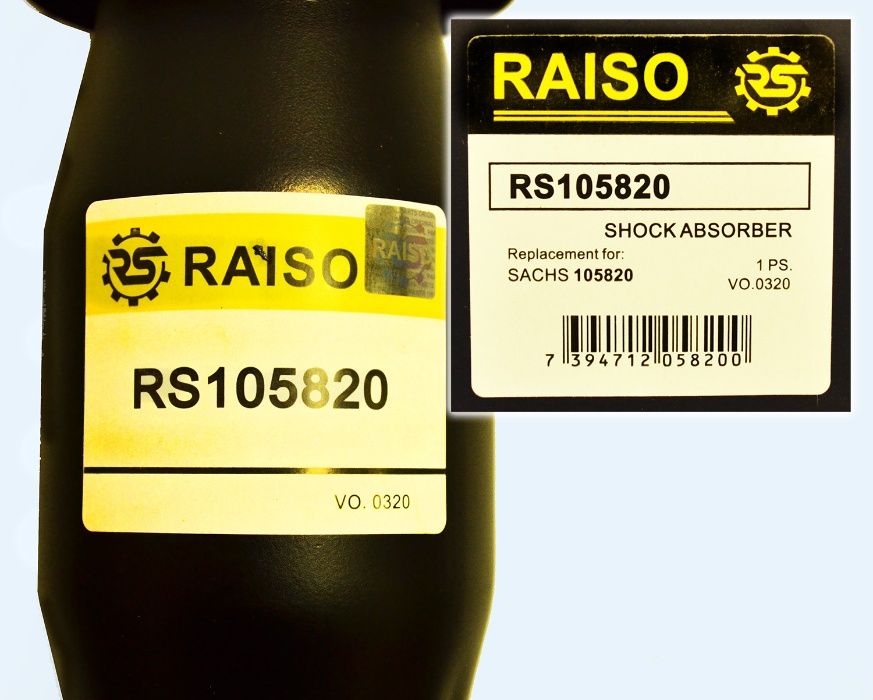 Амортизатор Задний Усиленный RAISO Volkswagen t4, Фольцваген Т4