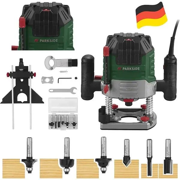 Фрезер ручний фрезерний верстат Parkside POF 1200 d3 1200 Вт