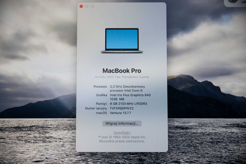 APPLE MacBook Pro 13"