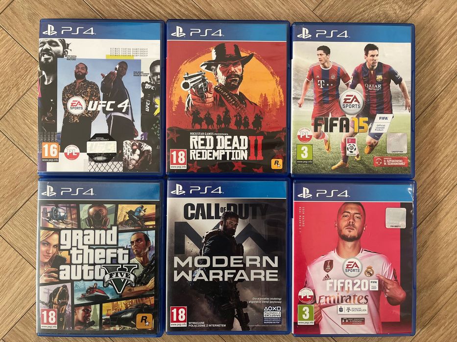 FIFA 23, DOOM, Red Dead Redemption 3本セット Ps4 500gb dwa pady GTA5 UFC4 FIFA Red Dead Redemption 2