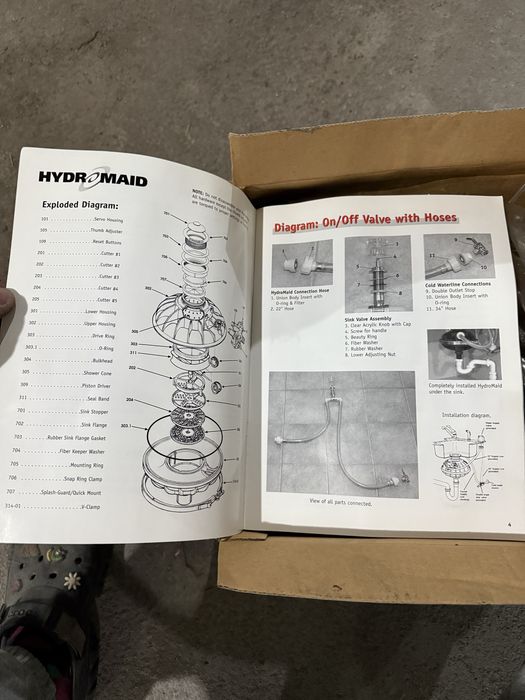 Hydro maid rozdrabniacz kuchenny młynek do zlewu bez prądowy NOWY