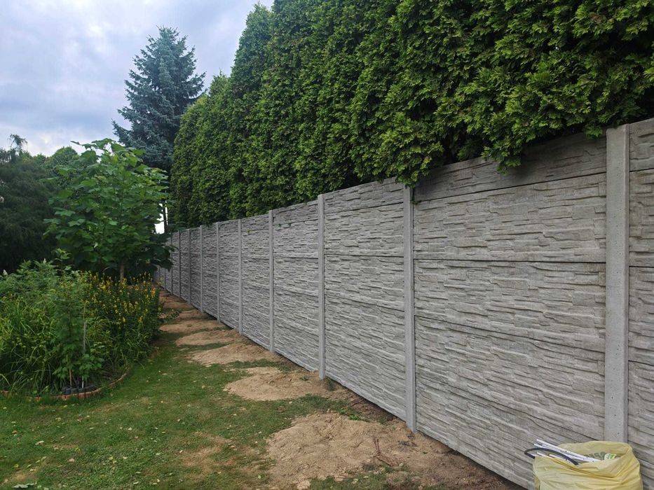 Ogrodzenie betonowe / Przęsło betonowe / kompleksowo