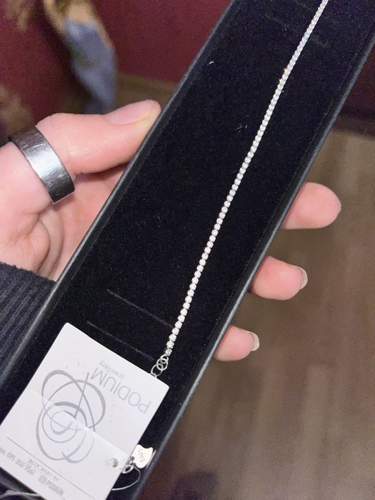 Браслет фіаніт срібло 925