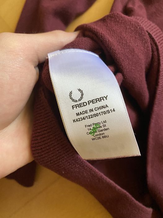 Кофта fred perry