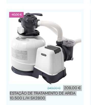 bomba piscina Intex - 10.000 l/h + escada + Skimmer