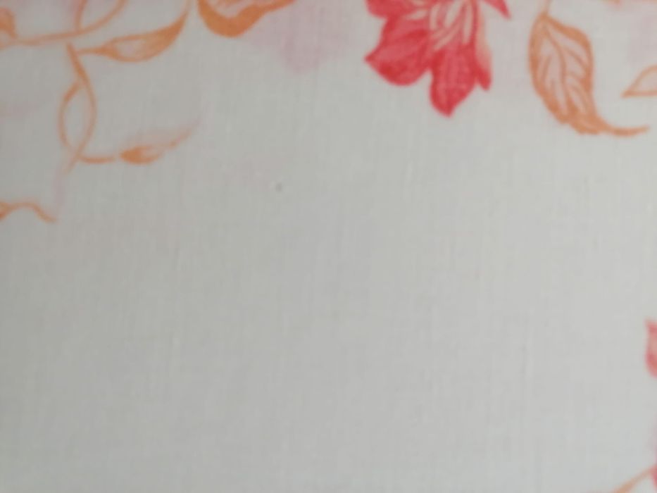 Obrus lniany z czasów PRL