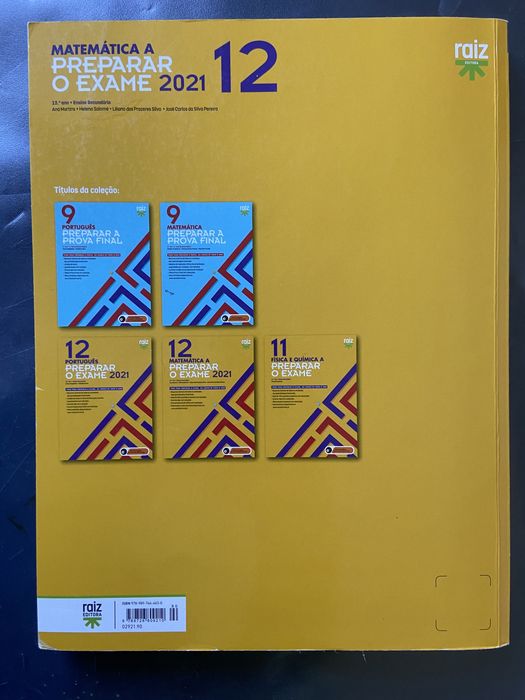 Livro de preparaçao para o exame de matemática A 2021