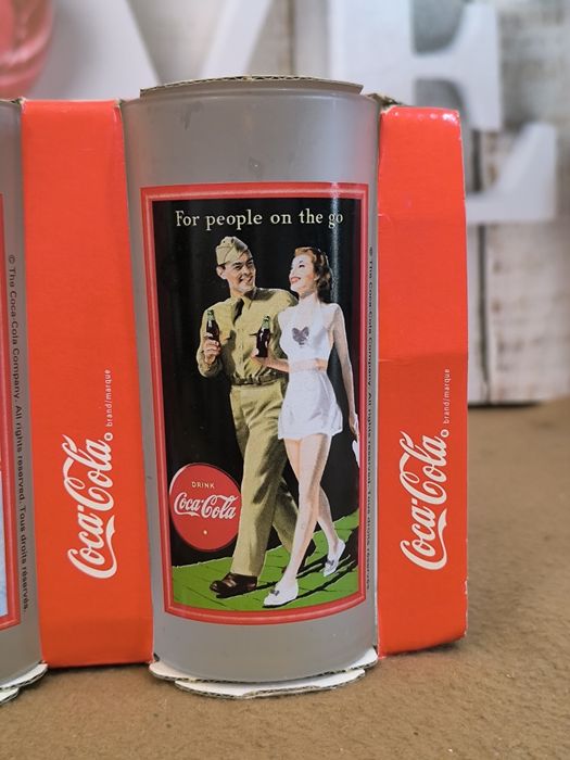 Conjunto de copos vintage da Coca-Cola