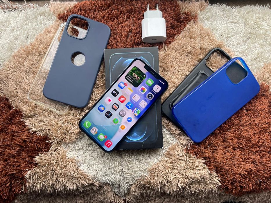 Iphone 12 Pro Max 128gb Pacific Blue como novo (Troca)