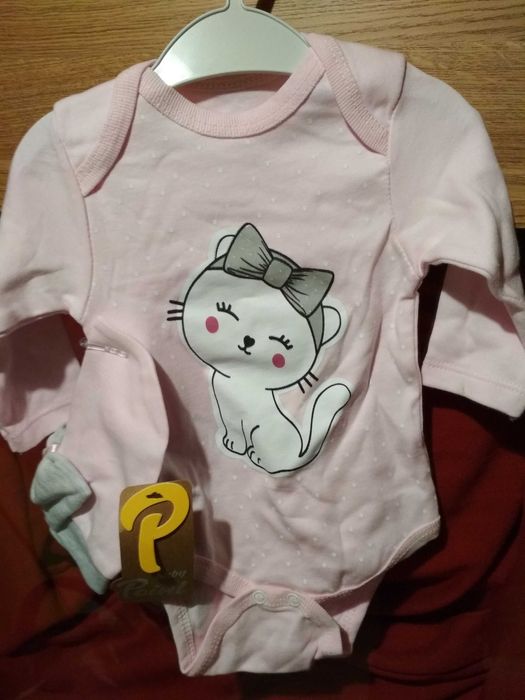 NOWY 3-częściowy komplet zestaw dla dziewczynki z metkami roz 62