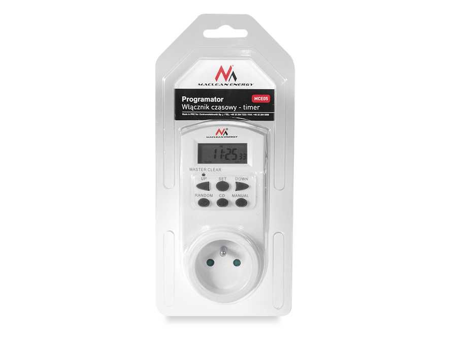 Timer wyłącznik czasowy programator cyfrowy 3600W Maclean MCE05