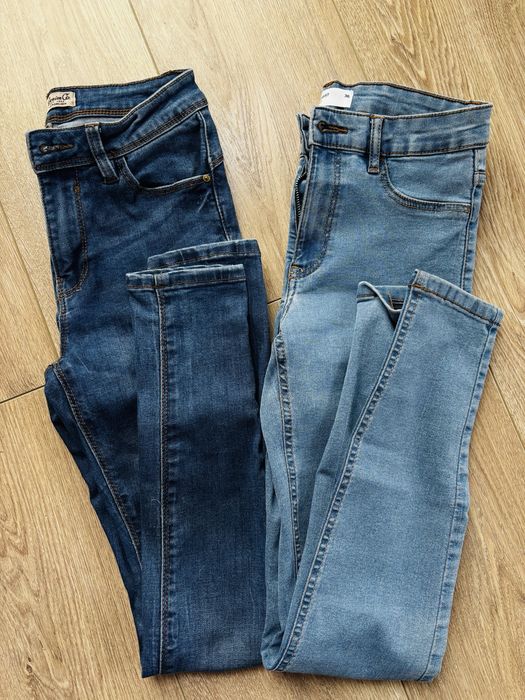 Dwie pary jeansow damskich  36