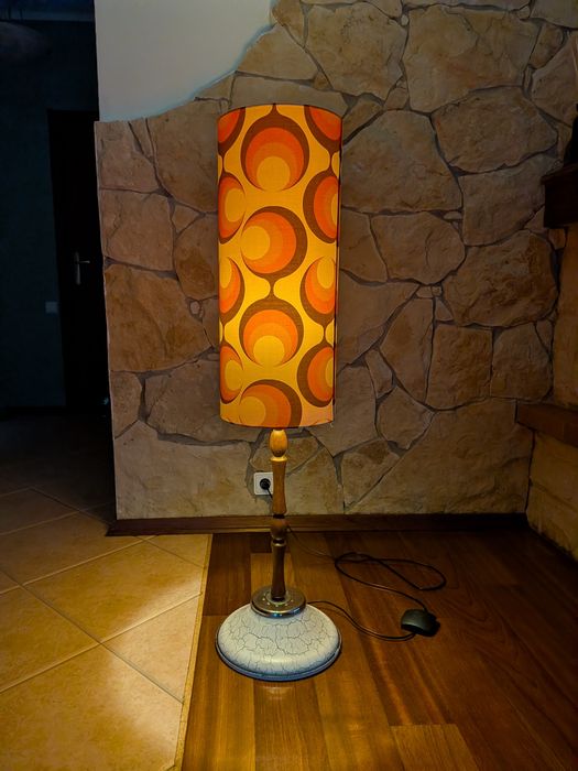 Lampa stojąca podłogowa, PRL, Vintage, Retro, Mid century