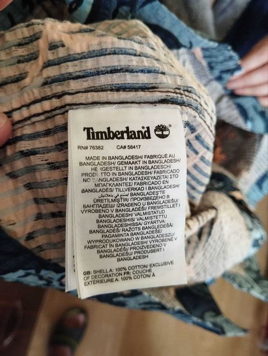 Timberland L Оригинал Новая Футболка Рубашка 100% Коттон 2025 год