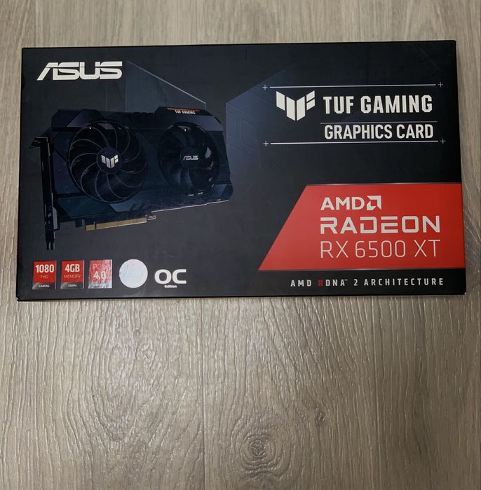 Видеокарта ASUS TUF Gaming Radeon RX 6500 XT OC 4GB
