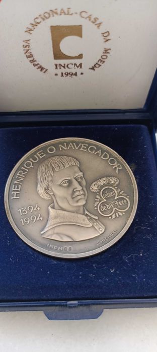 medalha prata coleção colecionador regata infante 94