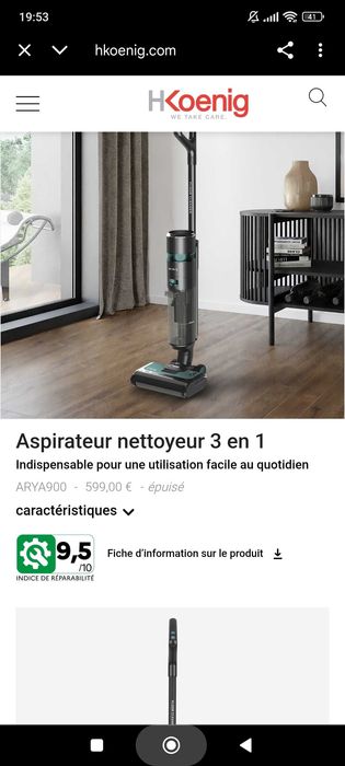 Aspirador vertical lavagem HKOEING(oportunidade)