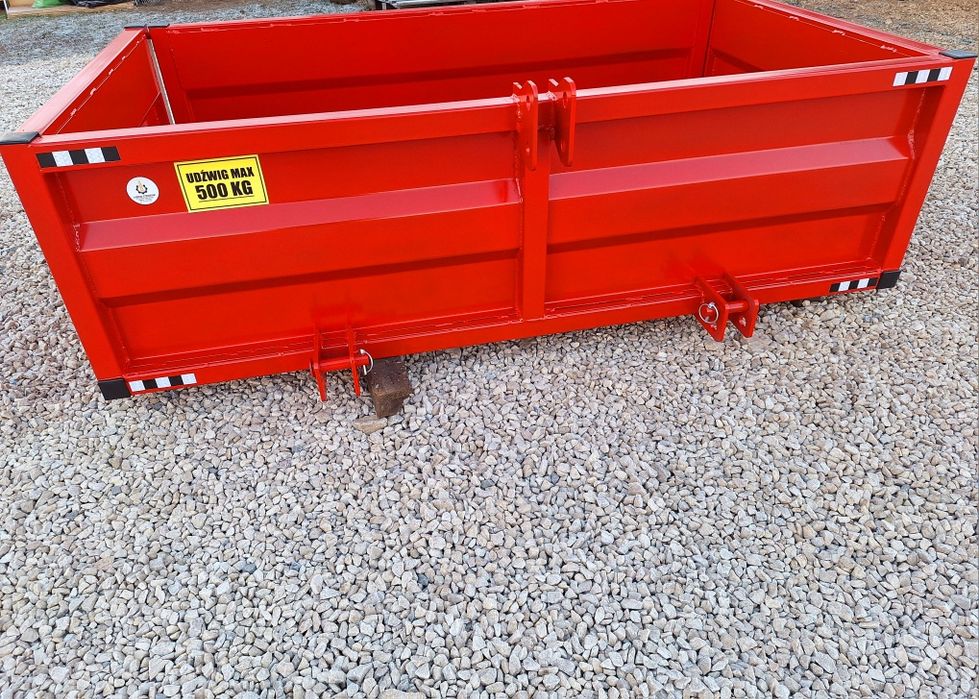 Na tylni TUZ skrzynia transportowa do ciągnika i minitraktorka