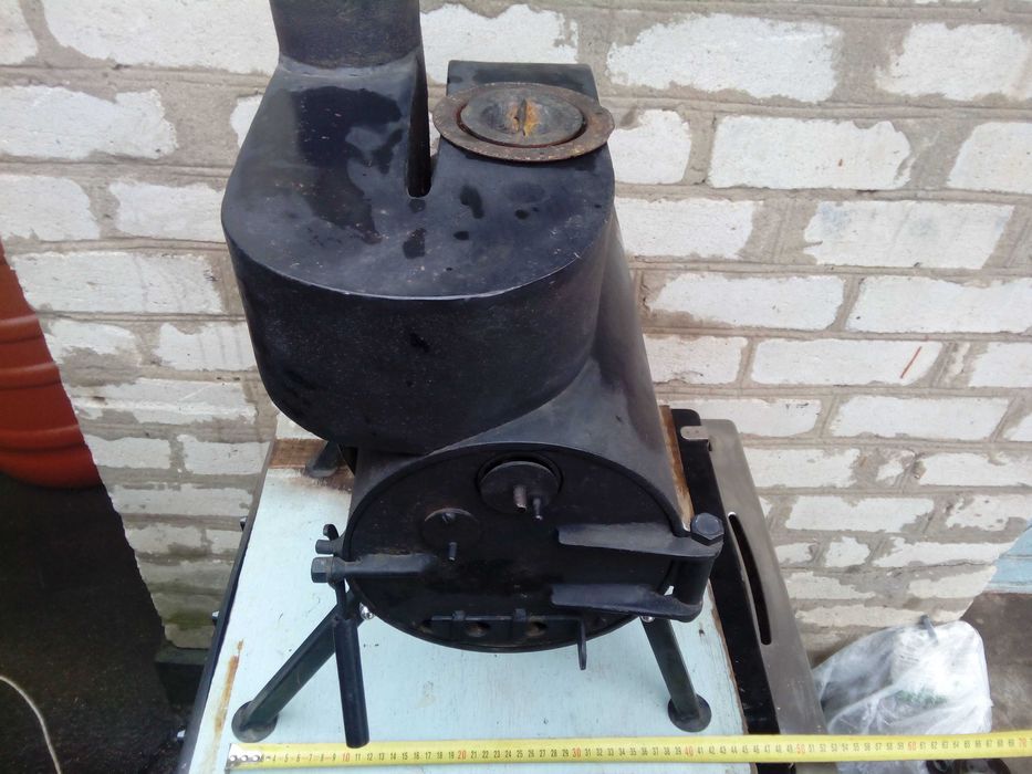 Пиролизная печь (буржуйка) длительного горения, с камерой дожига газов