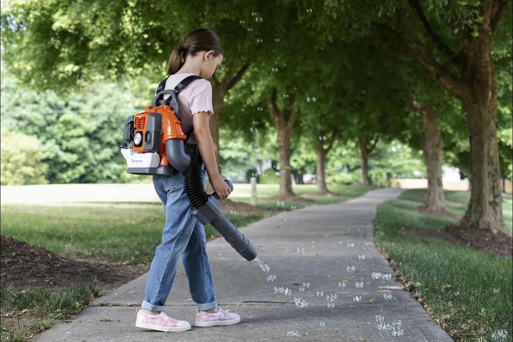 Toy Backpack Bubble Blower Dmuchawa Plecakowa Do Baniek Mydlanych