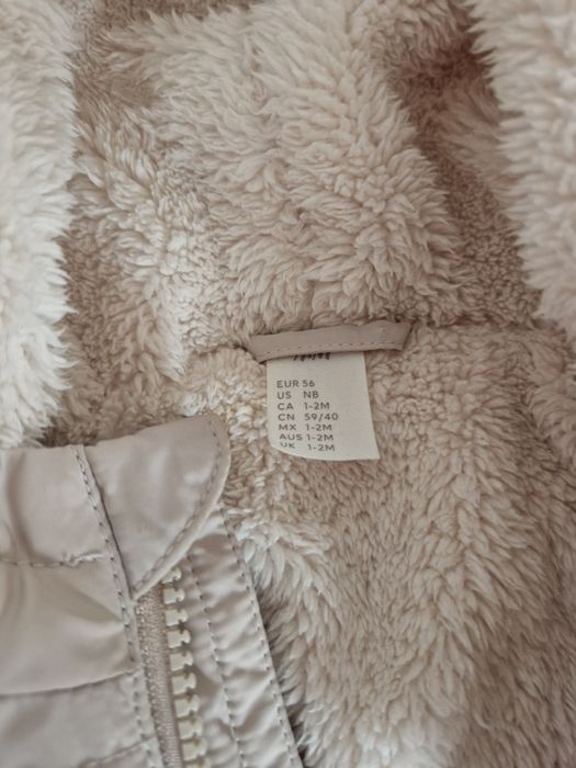 Kombinezon ciepły kremowy H&M 1-2M
