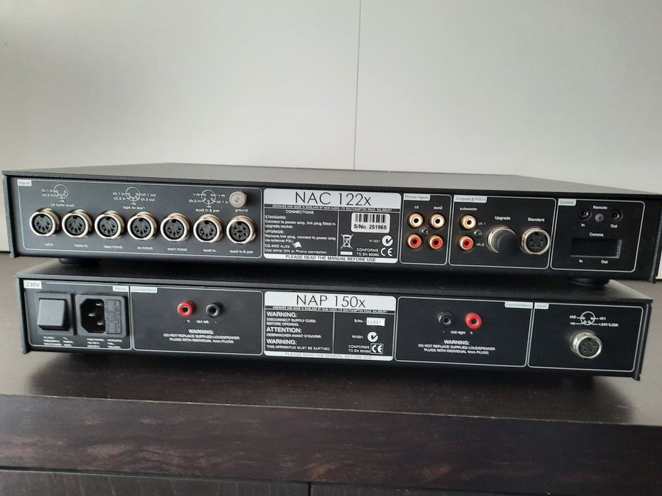 Naim NAC 122X e NAP 150X pré-amplificador + amp. de potência