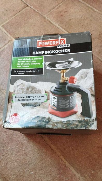 Fogão de Campismo Powerfix Profi Novo - Alta Potência