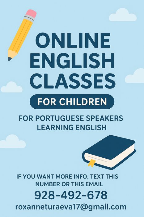 Aulas de inglês online | 50€ pelo mês!