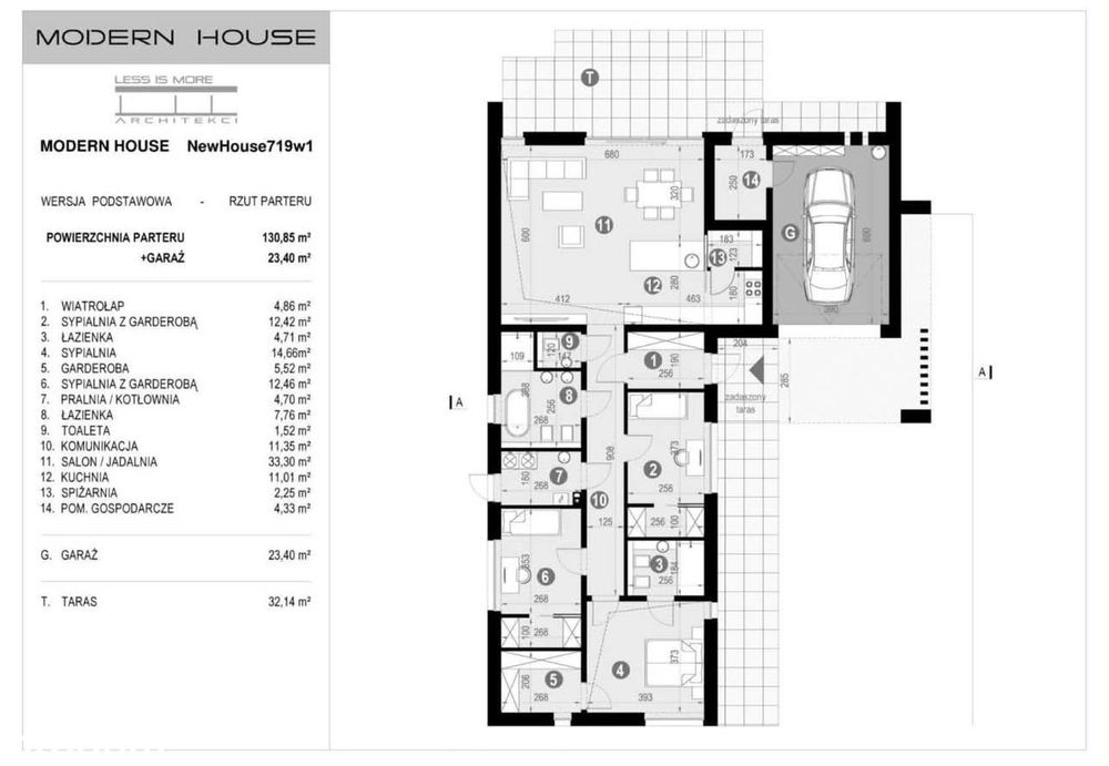 Sprzedam parterowy dom NEW HAUSE 719