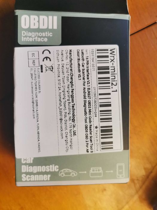 Сканер ELM 327 OBDII v2.1 bluetooth