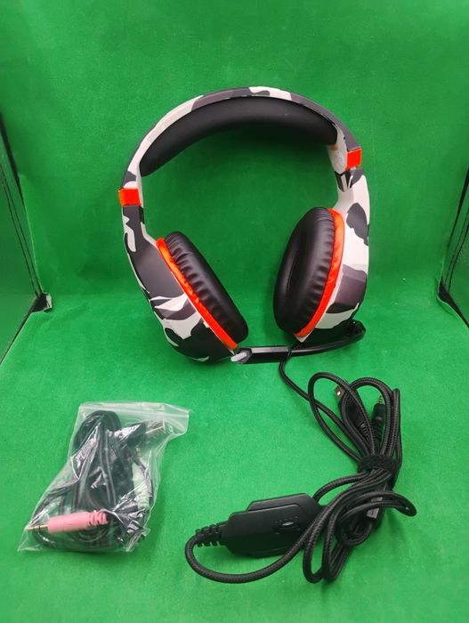 Słuchawki Ozeiono zw10 nauszne przewodowe podświetlane