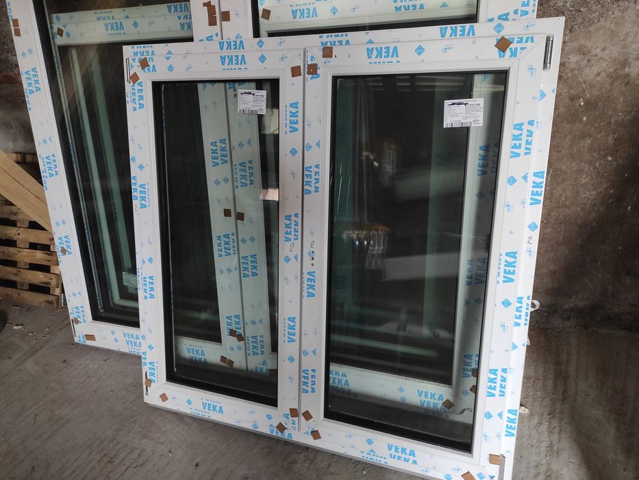 Nowe okno 3 szyby antracyt, gwarancja veka domix  1420x1400