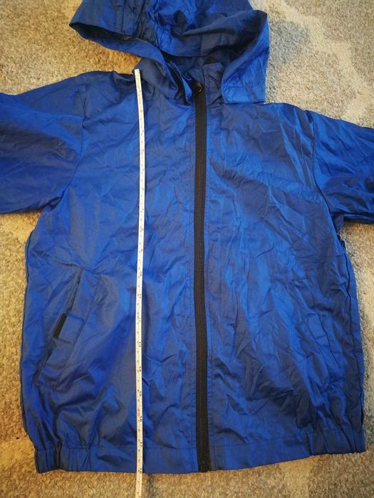 Kurtka wiatrówka H&M niebieska przeciwdeszczowa 110 / 116