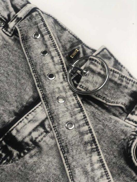 Жіноча спідниця джинсова сіра bershka xs-s Женская джинсовая юбка сера