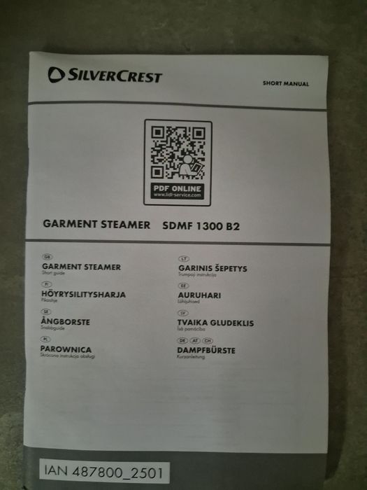 NOWA Parownica do ubrań SilverCrest