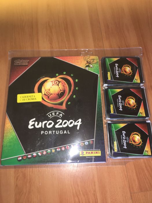 Blister Caderneta e cromos euro 2004