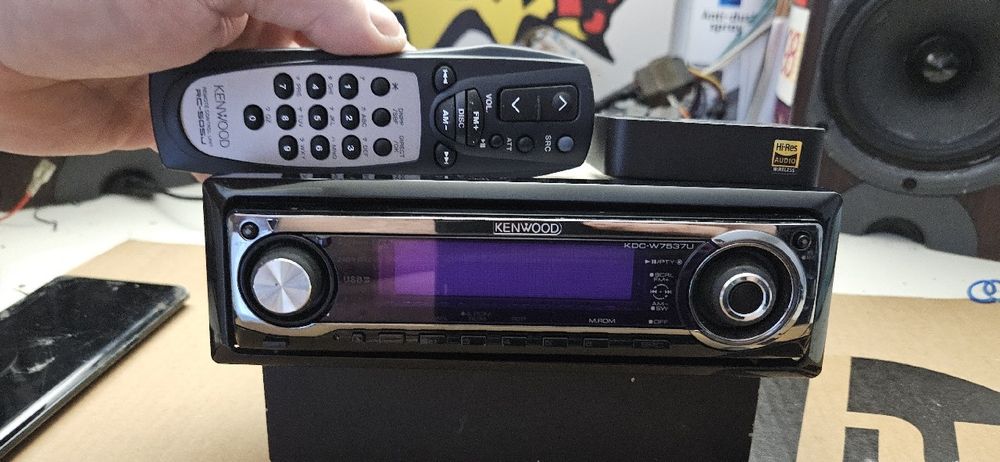 Kenwood KDC-W7537U delfinki, DAC WOLFSON, 2XRCA, Bt LDAC, pilot