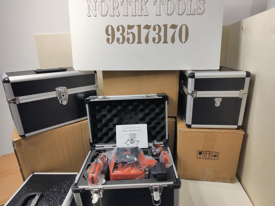 Nível Laser ROTATIVO. Alcance 500 m. Com RECEPTOR. NOVO. Autonivelante