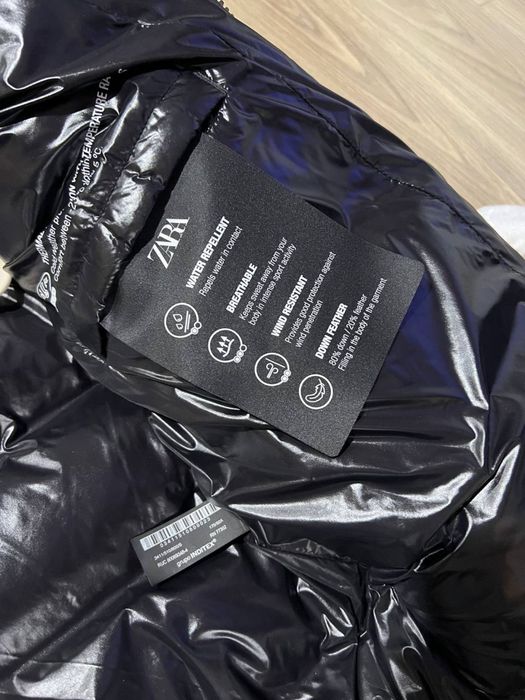 Пуховик zara куртка зимова зара puffer acg