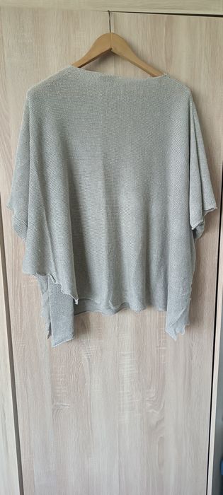 poncho z naturalnego materiału