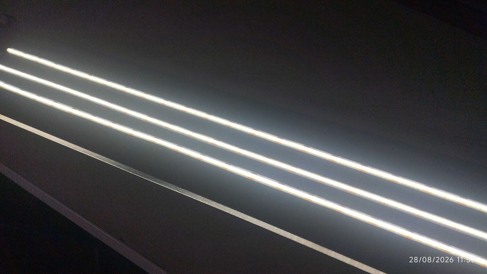 Calhas de luz led para aquarios 70cm branco frio