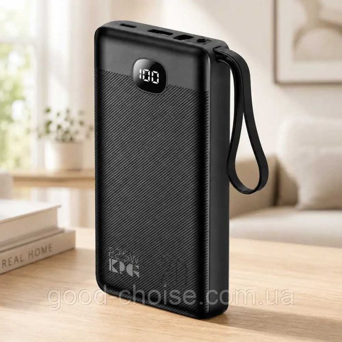 Power Bank King Power KPG-206X 20000mah 22.5W QC3.0 2 in 1 LED Повербанк новий
