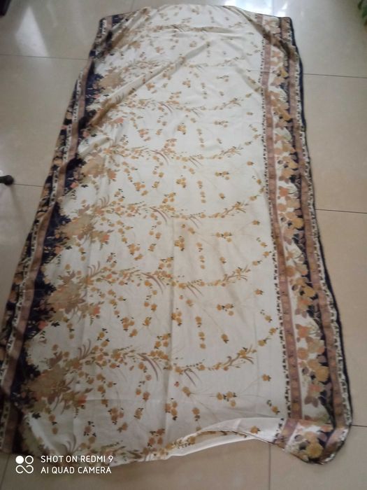 Apaszka szal kupon na bluzkę spódnicę 100% jedwab silk boho 176x 92cm