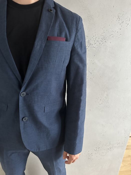 Selected Homme garnitur męski marynarka spodnie ślubny weselny