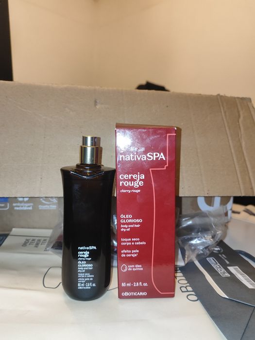 Óleo glorioso hidratante para corpo e cabelo nativa spa cereja rogue