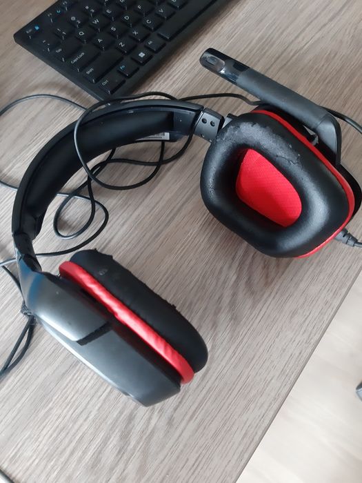 Słuchawki logitech g332 gamingowe gry komputer duże gra