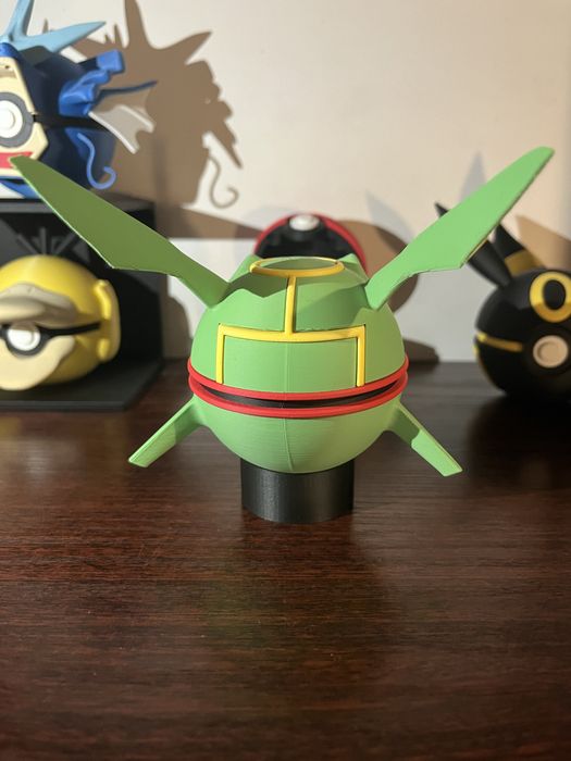 Rayquaza Pokeball Pokemon Druk 3D