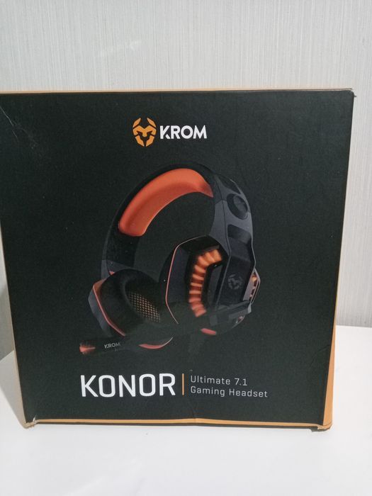 Headset gaming KROM Konor Ultimate 7.1 - NOVO na caixa (PS4/PC)